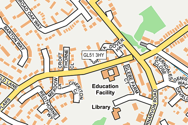 GL51 3HY map - OS OpenMap – Local (Ordnance Survey)