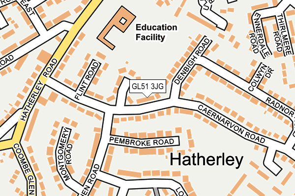 GL51 3JG map - OS OpenMap – Local (Ordnance Survey)