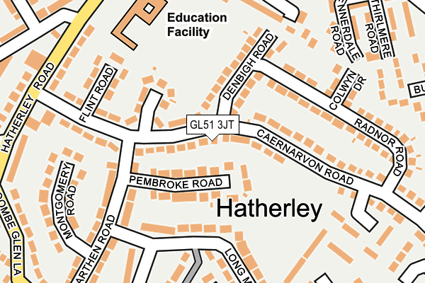 GL51 3JT map - OS OpenMap – Local (Ordnance Survey)