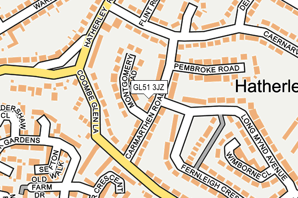 GL51 3JZ map - OS OpenMap – Local (Ordnance Survey)