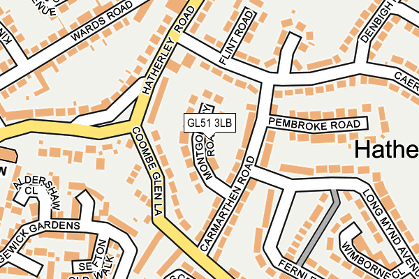 GL51 3LB map - OS OpenMap – Local (Ordnance Survey)