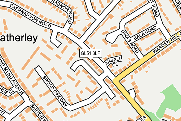 GL51 3LF map - OS OpenMap – Local (Ordnance Survey)