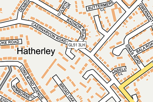 GL51 3LH map - OS OpenMap – Local (Ordnance Survey)