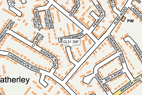 GL51 3NF map - OS OpenMap – Local (Ordnance Survey)