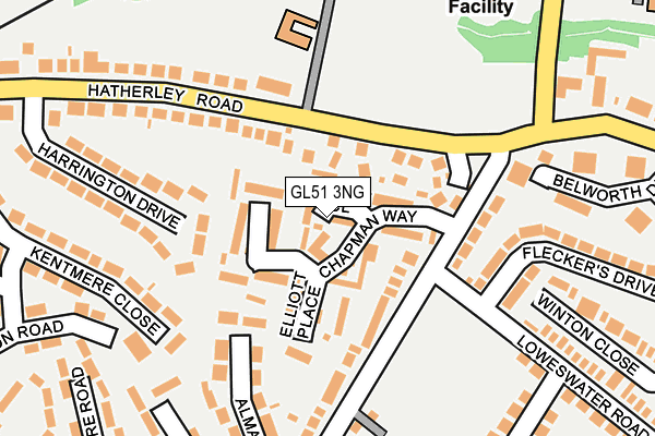 GL51 3NG map - OS OpenMap – Local (Ordnance Survey)