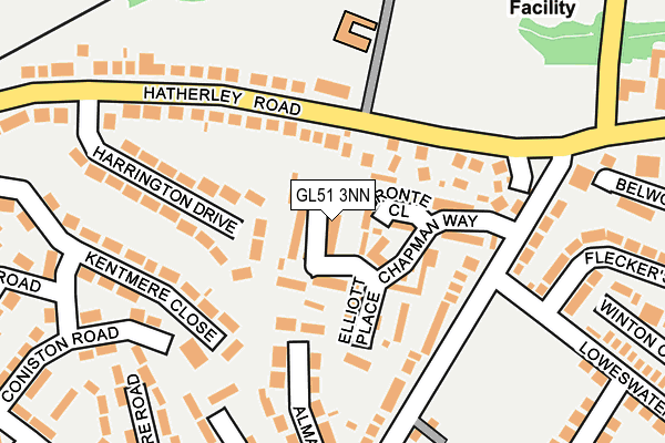 GL51 3NN map - OS OpenMap – Local (Ordnance Survey)