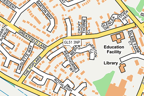 GL51 3NP map - OS OpenMap – Local (Ordnance Survey)