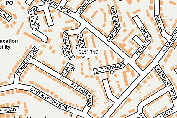 GL51 3NQ map - OS OpenMap – Local (Ordnance Survey)