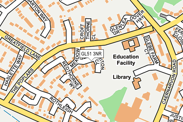 GL51 3NR map - OS OpenMap – Local (Ordnance Survey)