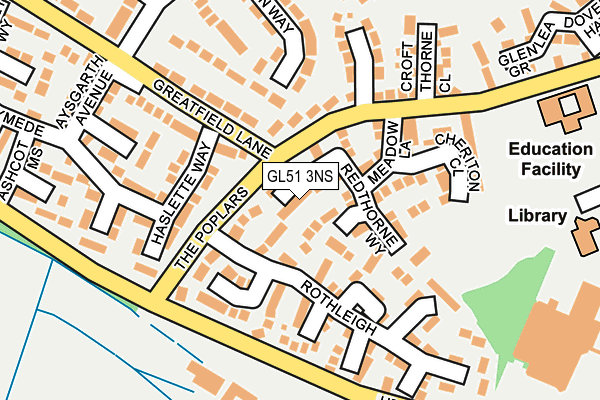 GL51 3NS map - OS OpenMap – Local (Ordnance Survey)
