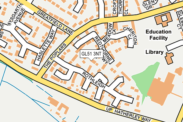 GL51 3NT map - OS OpenMap – Local (Ordnance Survey)