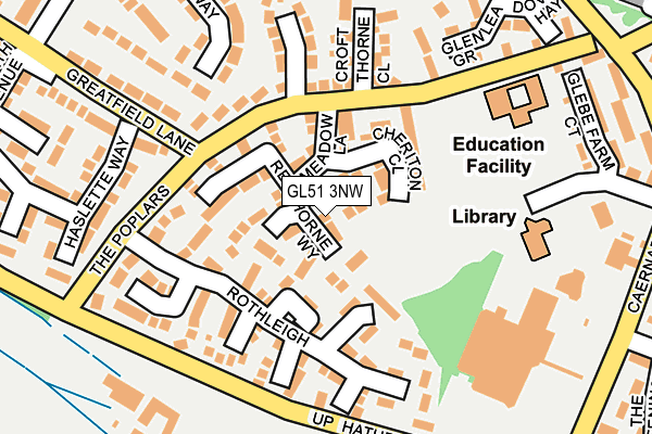 GL51 3NW map - OS OpenMap – Local (Ordnance Survey)