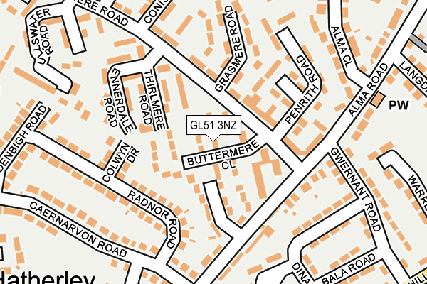 GL51 3NZ map - OS OpenMap – Local (Ordnance Survey)