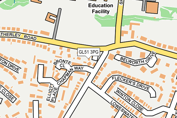 GL51 3PG map - OS OpenMap – Local (Ordnance Survey)