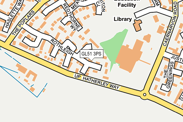 GL51 3PS map - OS OpenMap – Local (Ordnance Survey)