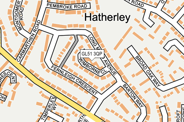 GL51 3QP map - OS OpenMap – Local (Ordnance Survey)