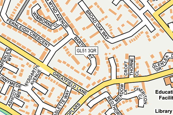 GL51 3QR map - OS OpenMap – Local (Ordnance Survey)