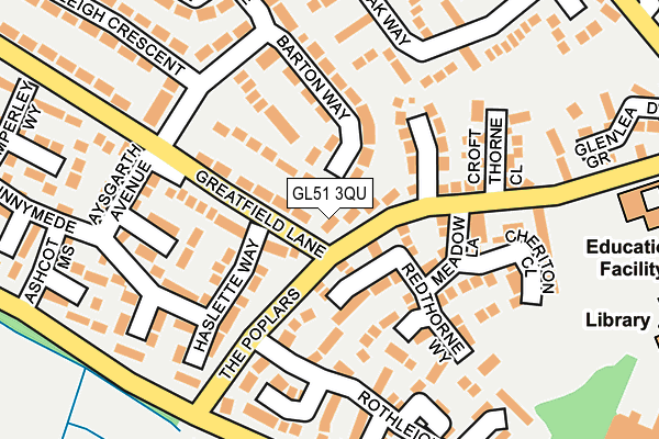 GL51 3QU map - OS OpenMap – Local (Ordnance Survey)