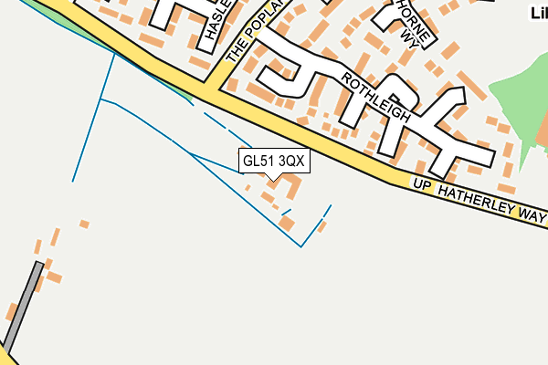 GL51 3QX map - OS OpenMap – Local (Ordnance Survey)