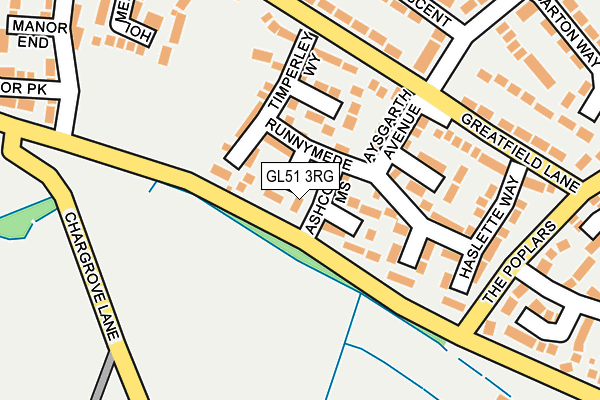 GL51 3RG map - OS OpenMap – Local (Ordnance Survey)