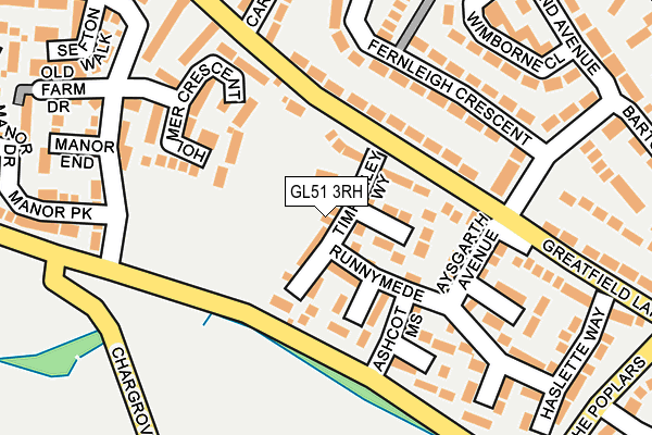 GL51 3RH map - OS OpenMap – Local (Ordnance Survey)