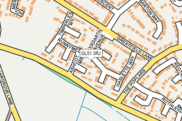 GL51 3RJ map - OS OpenMap – Local (Ordnance Survey)