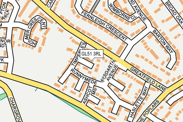 GL51 3RL map - OS OpenMap – Local (Ordnance Survey)