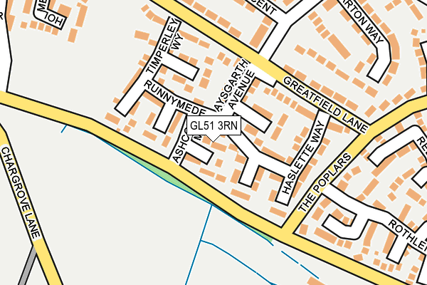 GL51 3RN map - OS OpenMap – Local (Ordnance Survey)