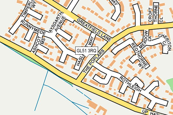 GL51 3RQ map - OS OpenMap – Local (Ordnance Survey)