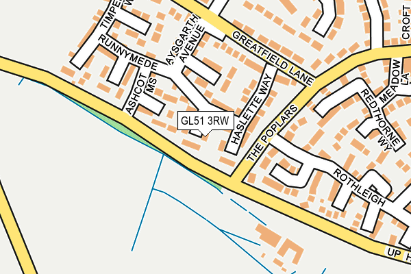 GL51 3RW map - OS OpenMap – Local (Ordnance Survey)