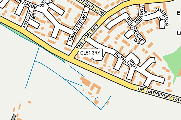 GL51 3RY map - OS OpenMap – Local (Ordnance Survey)