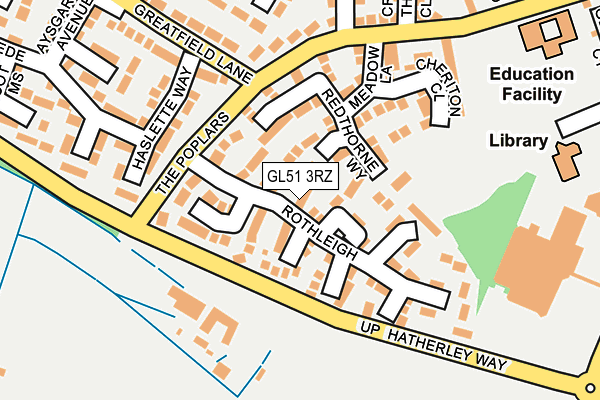 GL51 3RZ map - OS OpenMap – Local (Ordnance Survey)