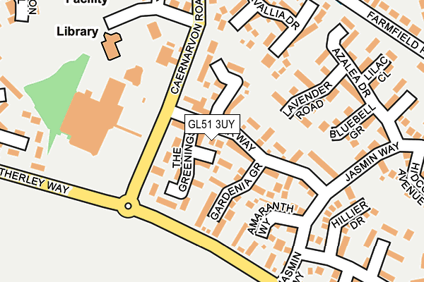 GL51 3UY map - OS OpenMap – Local (Ordnance Survey)