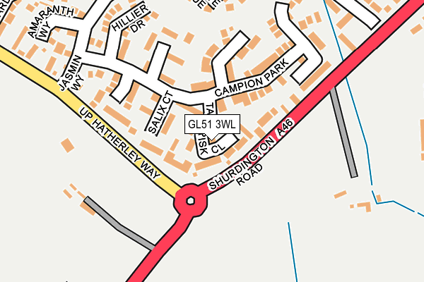 GL51 3WL map - OS OpenMap – Local (Ordnance Survey)