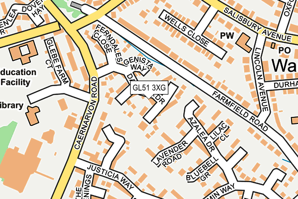 GL51 3XG map - OS OpenMap – Local (Ordnance Survey)