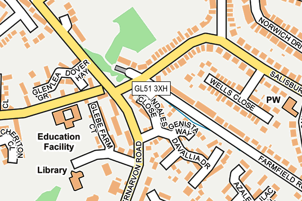 GL51 3XH map - OS OpenMap – Local (Ordnance Survey)