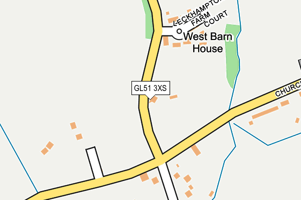 GL51 3XS map - OS OpenMap – Local (Ordnance Survey)