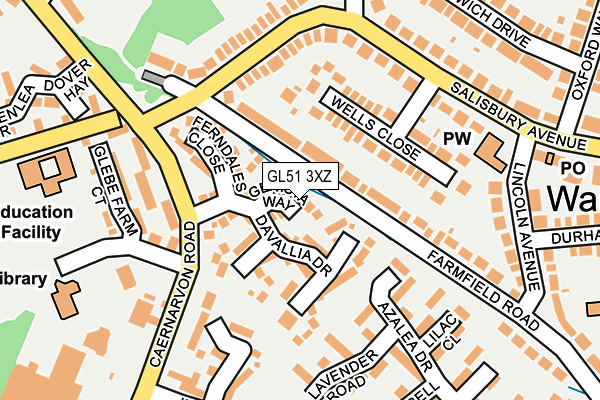 GL51 3XZ map - OS OpenMap – Local (Ordnance Survey)