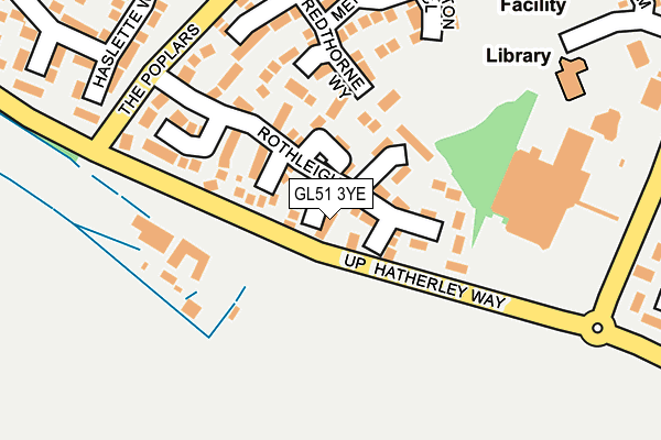 GL51 3YE map - OS OpenMap – Local (Ordnance Survey)