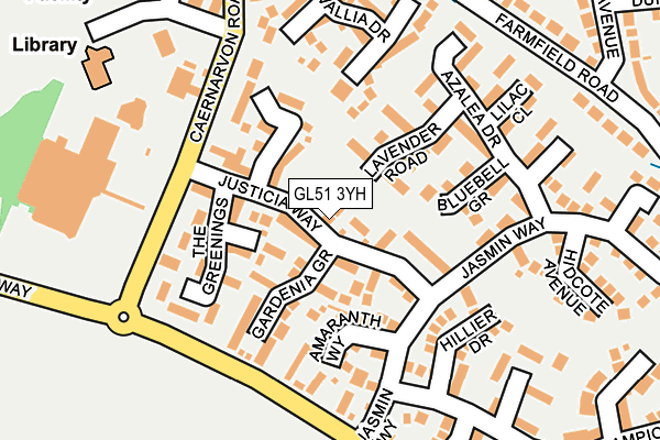 GL51 3YH map - OS OpenMap – Local (Ordnance Survey)