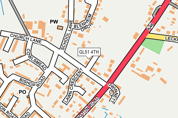 GL51 4TH map - OS OpenMap – Local (Ordnance Survey)