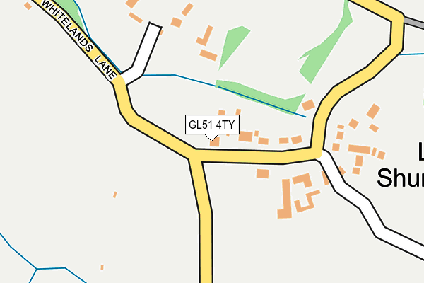 GL51 4TY map - OS OpenMap – Local (Ordnance Survey)