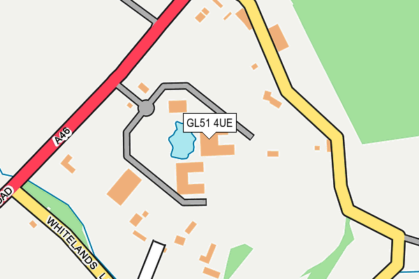 GL51 4UE map - OS OpenMap – Local (Ordnance Survey)