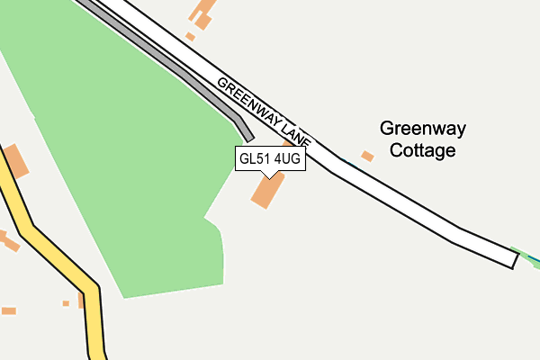 GL51 4UG map - OS OpenMap – Local (Ordnance Survey)