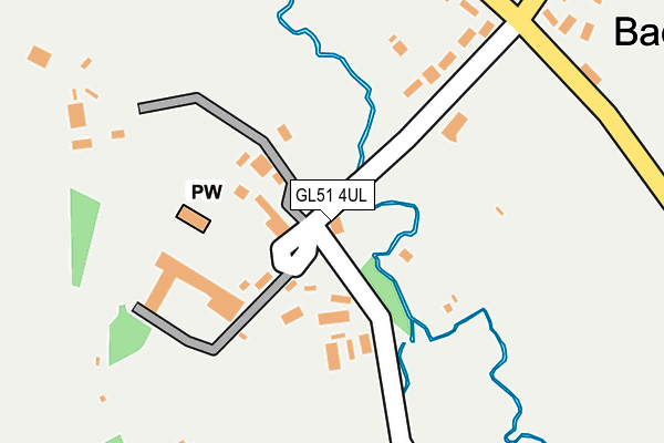 GL51 4UL map - OS OpenMap – Local (Ordnance Survey)