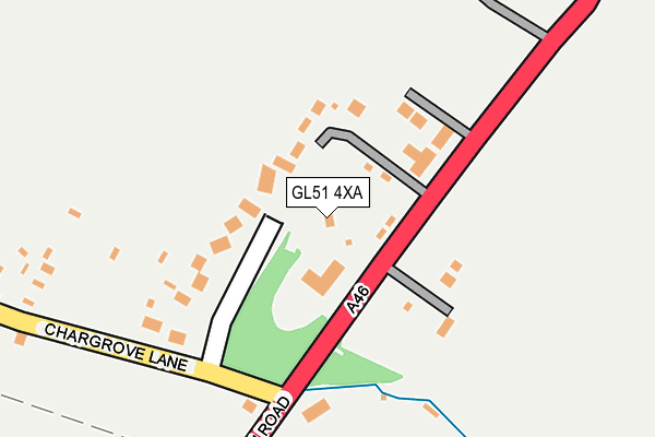 GL51 4XA map - OS OpenMap – Local (Ordnance Survey)
