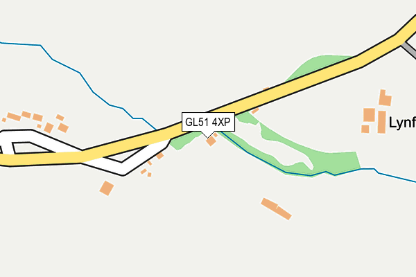 GL51 4XP map - OS OpenMap – Local (Ordnance Survey)