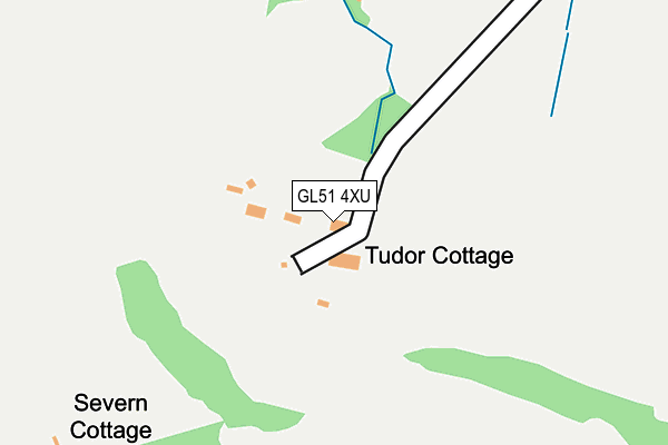 GL51 4XU map - OS OpenMap – Local (Ordnance Survey)