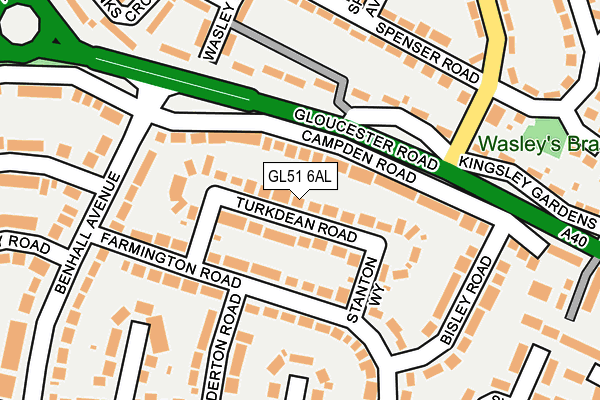 GL51 6AL map - OS OpenMap – Local (Ordnance Survey)