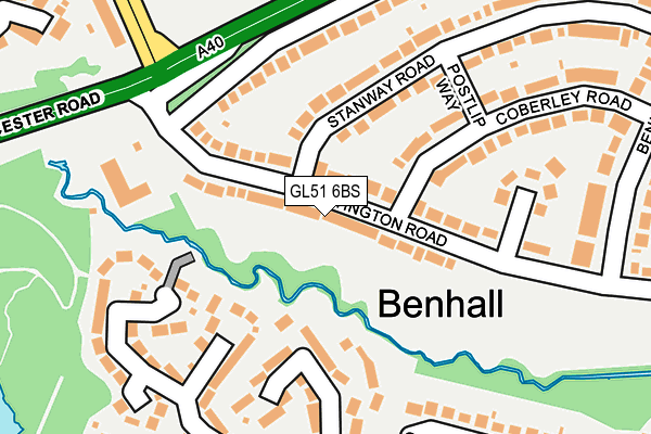 GL51 6BS map - OS OpenMap – Local (Ordnance Survey)